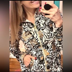 NWT LILLY PULITZER XS PEONY PARTY LUXLETIC 2PC SET LEONA JACKET /LEGGINGS